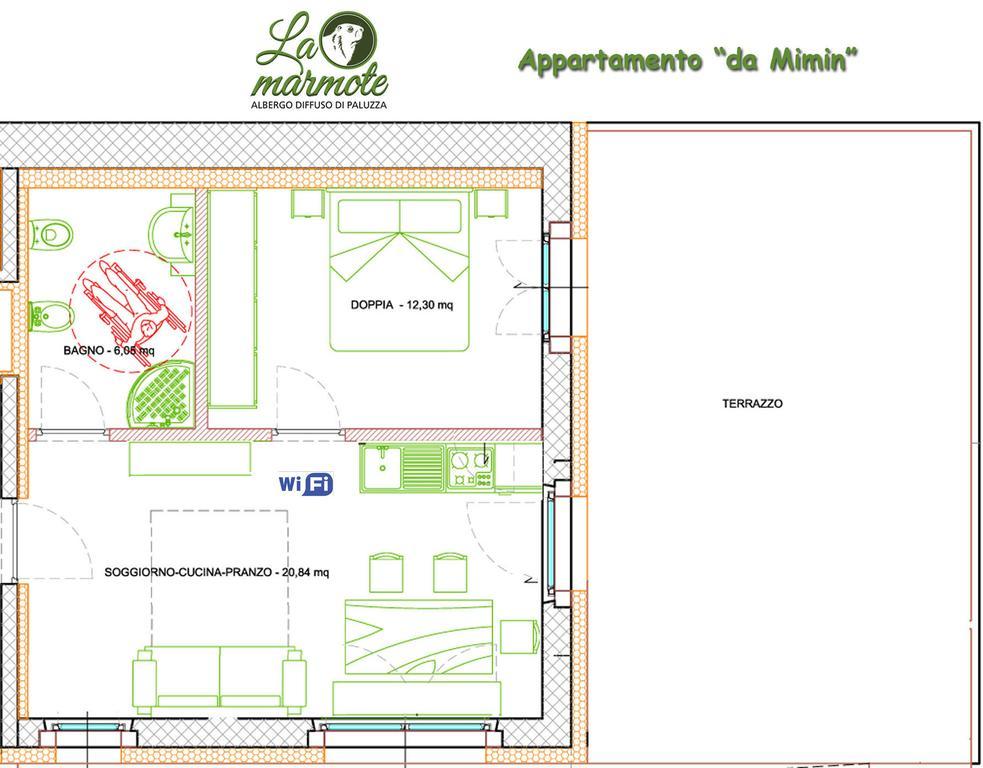 La Marmote Albergo Diffuso Di Paluzza Testeons Buitenkant foto
